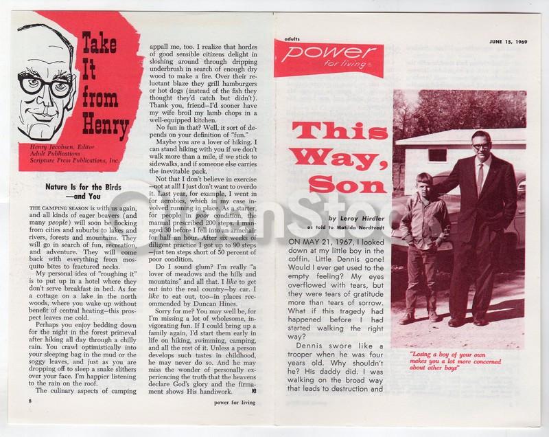 Henry Jacobsen Vintage 1960s Christian Crusade for Christ Religious Tract Flyer