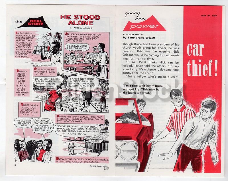 Car Thief! Vintage 1960s Christian Crusade for Christ Religious Tract Flyer