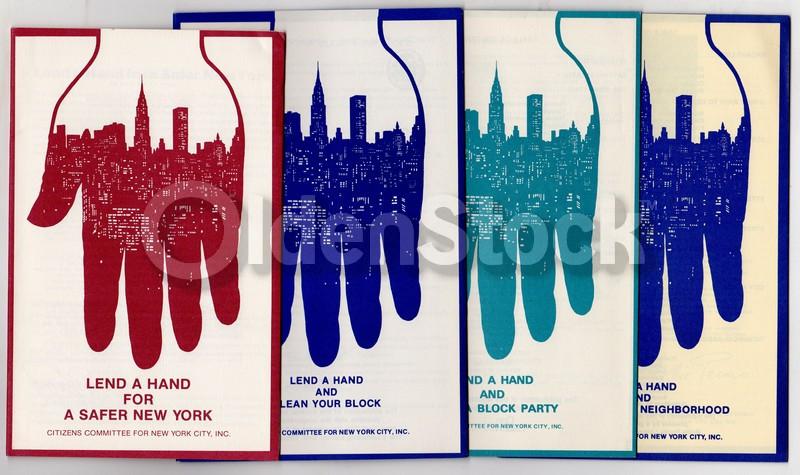 Lend a Hand for a Safer Cleaner New York Vintage City Life PSA Booklets