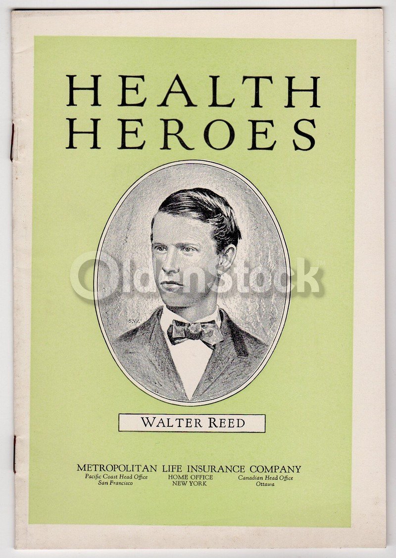 Walter Reed Yellow Fever Doctor Antique Graphic History Booklet 1926