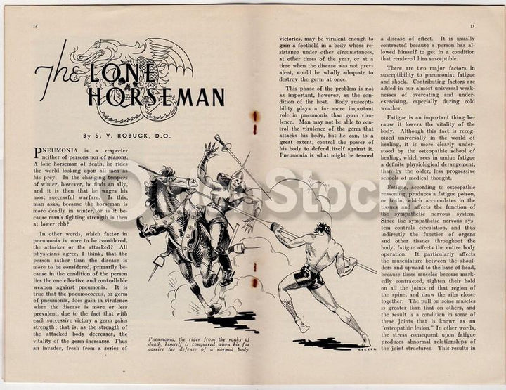 Osteopathic Magazine Vintage Holistic Medicine Illustrated Magazine 1936