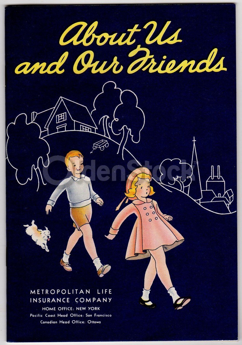 About Us & Our Friends Vintage 1950s Graphic Illustrated Educational Booklet