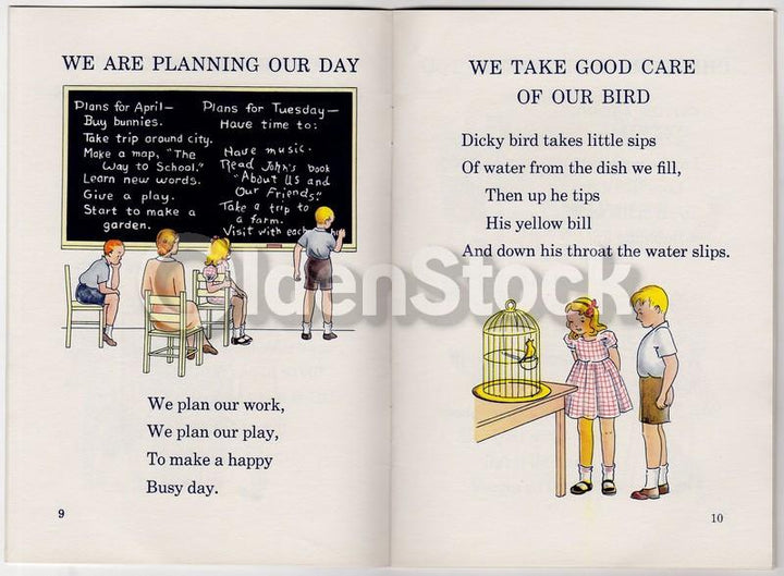 About Us & Our Friends Vintage 1950s Graphic Illustrated Educational Booklet