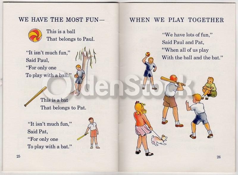 About Us & Our Friends Vintage 1950s Graphic Illustrated Educational Booklet