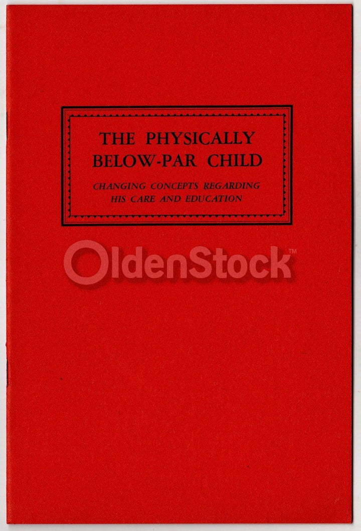 Care for Handicap Children Vintage 1940s Special Needs Medical Booklet