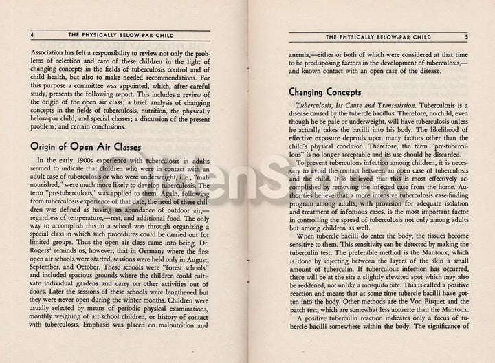 Care for Handicap Children Vintage 1940s Special Needs Medical Booklet