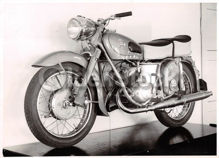 Adler 350CC Motorcycle Original Vintage Advertising Photo 1957