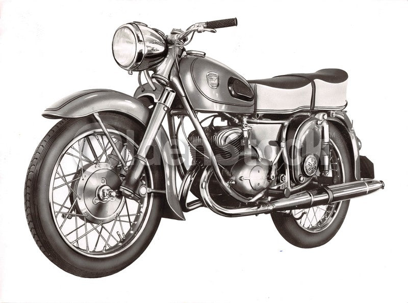 Adler Sprinter German Motorcycle Original Vintage Advertising Photo 1957