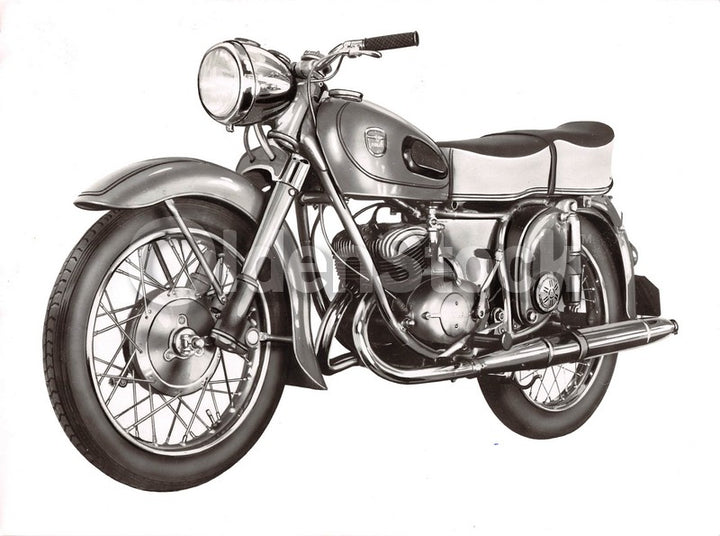 Adler Sprinter German Motorcycle Original Vintage Advertising Photo 1957