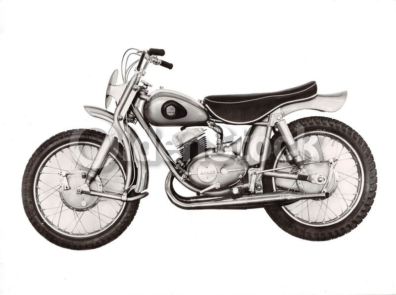 Adler Motocross German Motorcycle Original Vintage Advertising Photo 1957