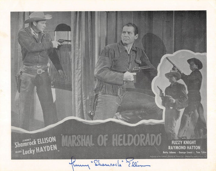 Jimmy Ellison Marshal of Heldorado Cowboy Movie Actor Original Autograph Signed Photo