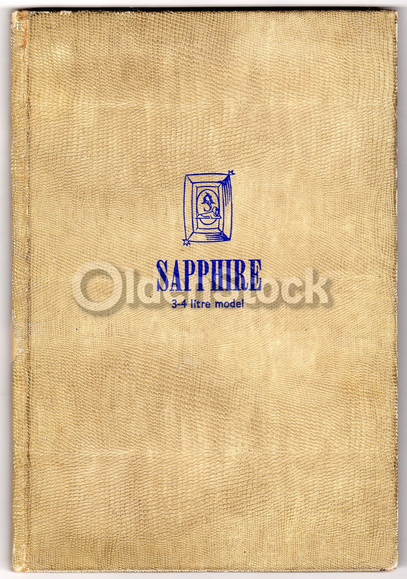 Armstrong Siddeley Sapphire 3-4 Litre Preselector Automobile Maintenance Manual