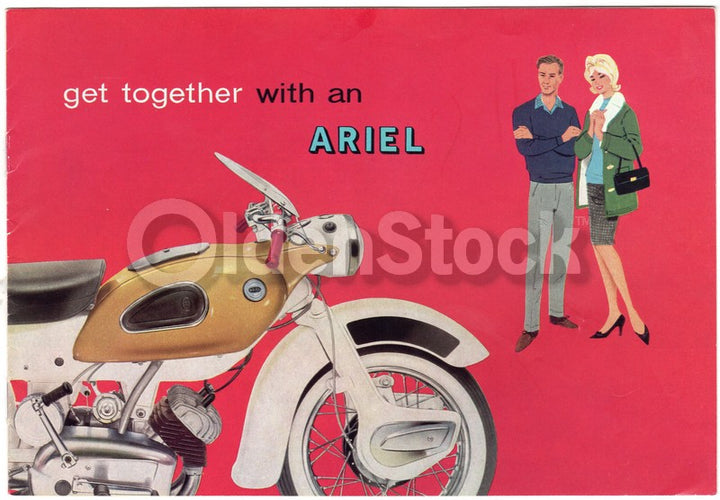 Ariel Leader, Arrow, and Super Sport Motorcycles Vintage Advertising Brochure 1962