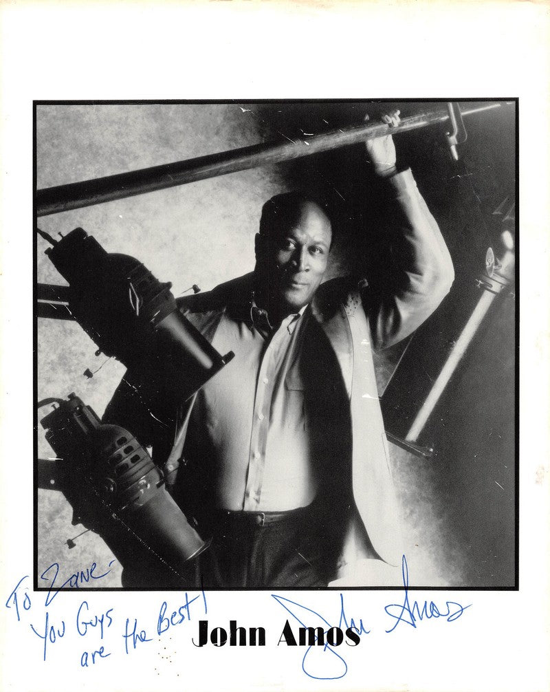 John Amos Good Times TV & Roots Movie Actor Original Autograph Signed Promo Photo