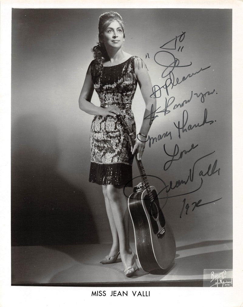 Texas Jean Valli Yodeling Country Music Singer Vintage Autograph Signed Photo