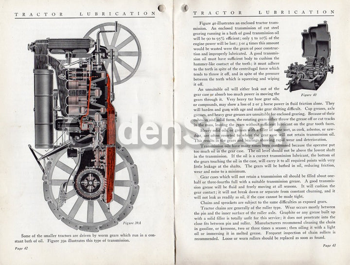 Standard Oil Company Tractor Lubrication Indiana Antique Advertising Manual 1924