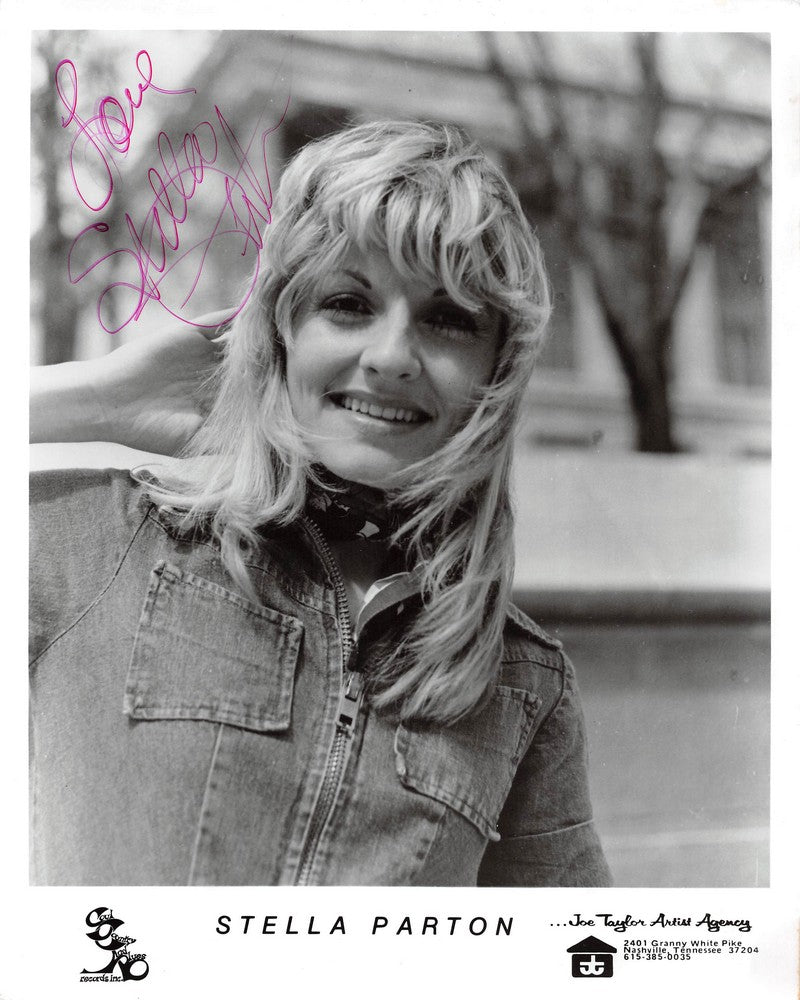 Stella Parton Country Music Singer Original Autograph Signed Promo Photo