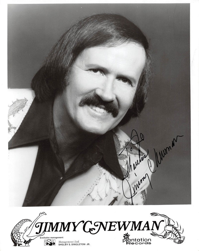 Jimmy Newman Country Music Singer Vintage Autograph Signed Promo Photo