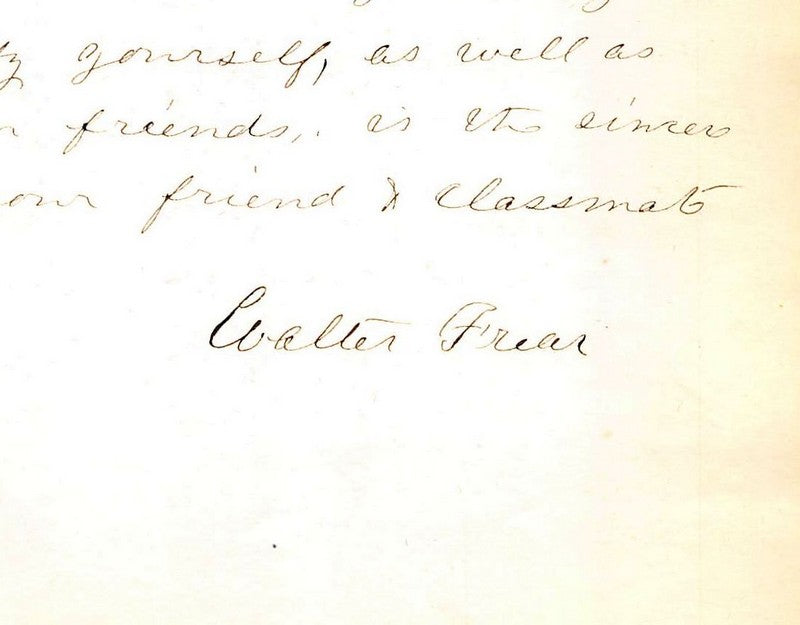 Rev Walter Frear Hawaii Pacific Theological Seminary Antique Autograph Signed Letter