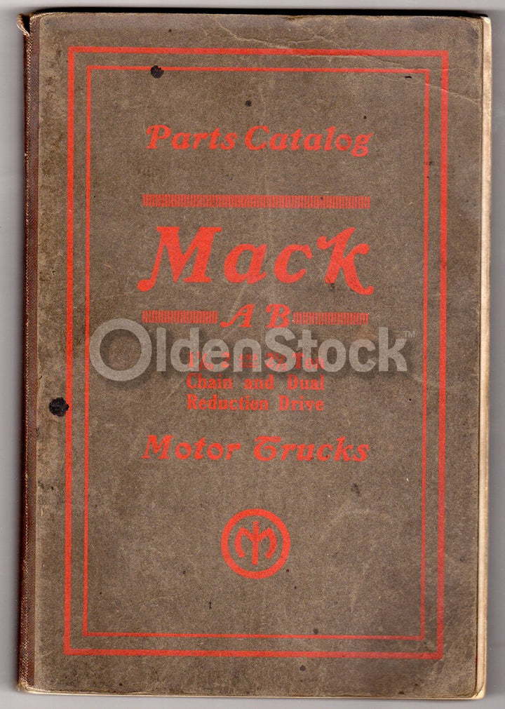 Mack Trucks International Motor Company Antique Auto Repair Parts Catalog 1924