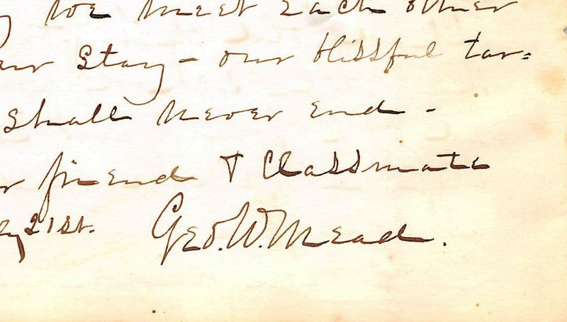 George Washington Mead Lawyer Railroad President Antique Autograph Signed Letter