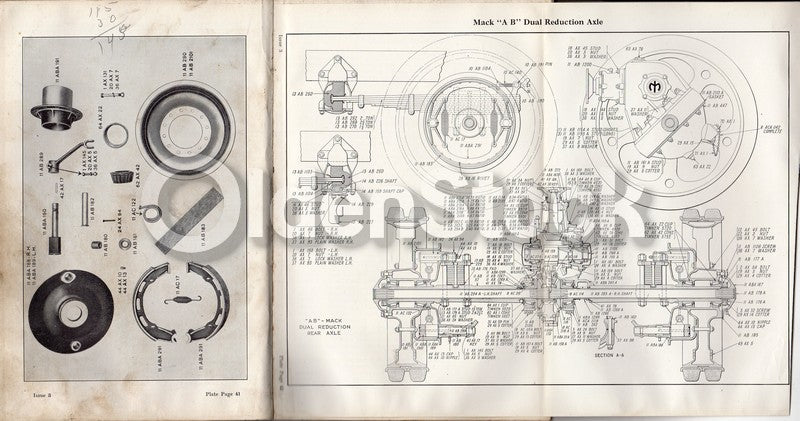 Mack Trucks International Motor Company Antique Auto Repair Parts Catalog 1924