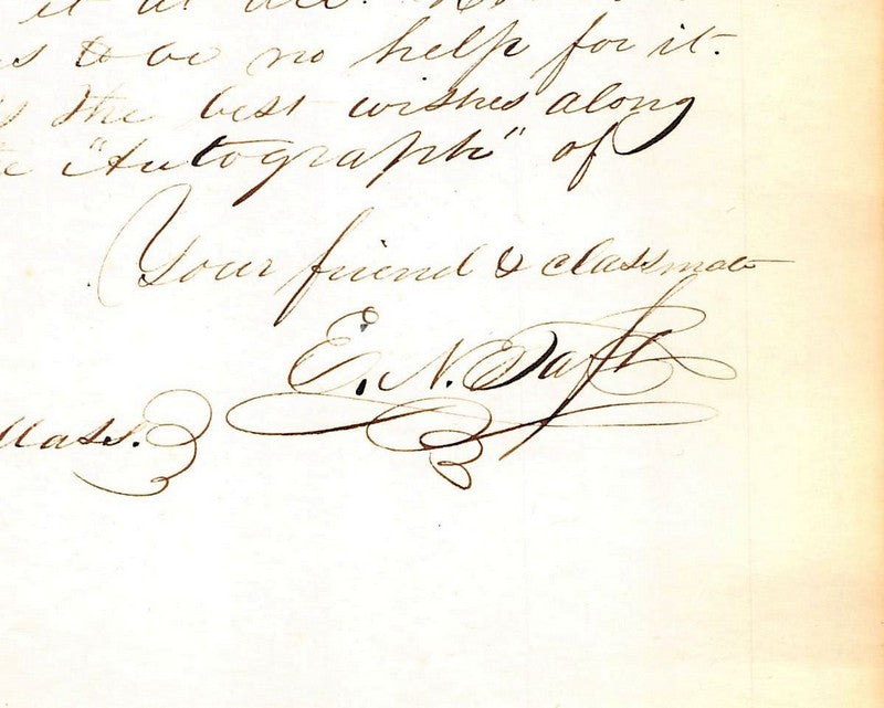 Enos Nelson Taft Lawyer State Commissioner Antique Autograph Signed Letter