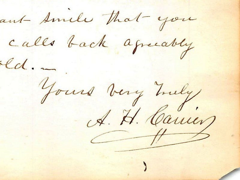 Augustus Carrier Yale Christian Clergyman Antique Autograph Signed Letter 1831