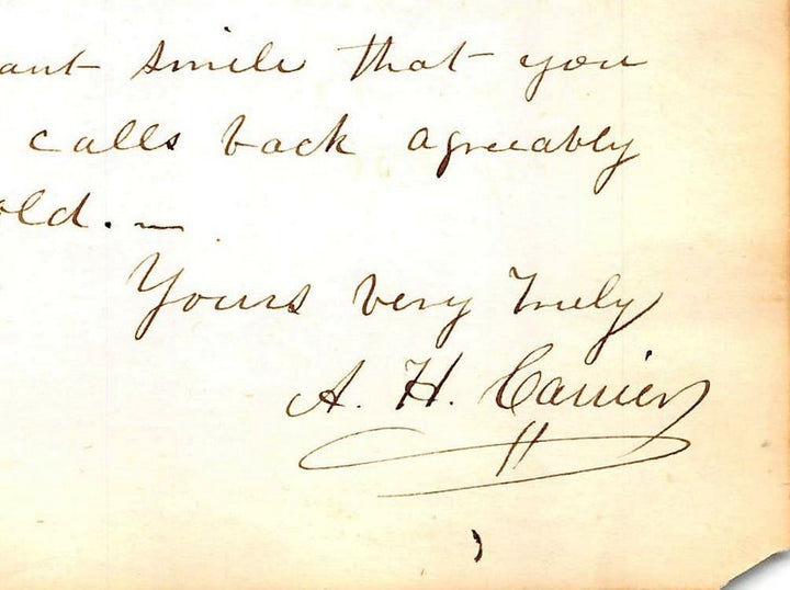 Augustus Carrier Yale Christian Clergyman Antique Autograph Signed Letter 1831