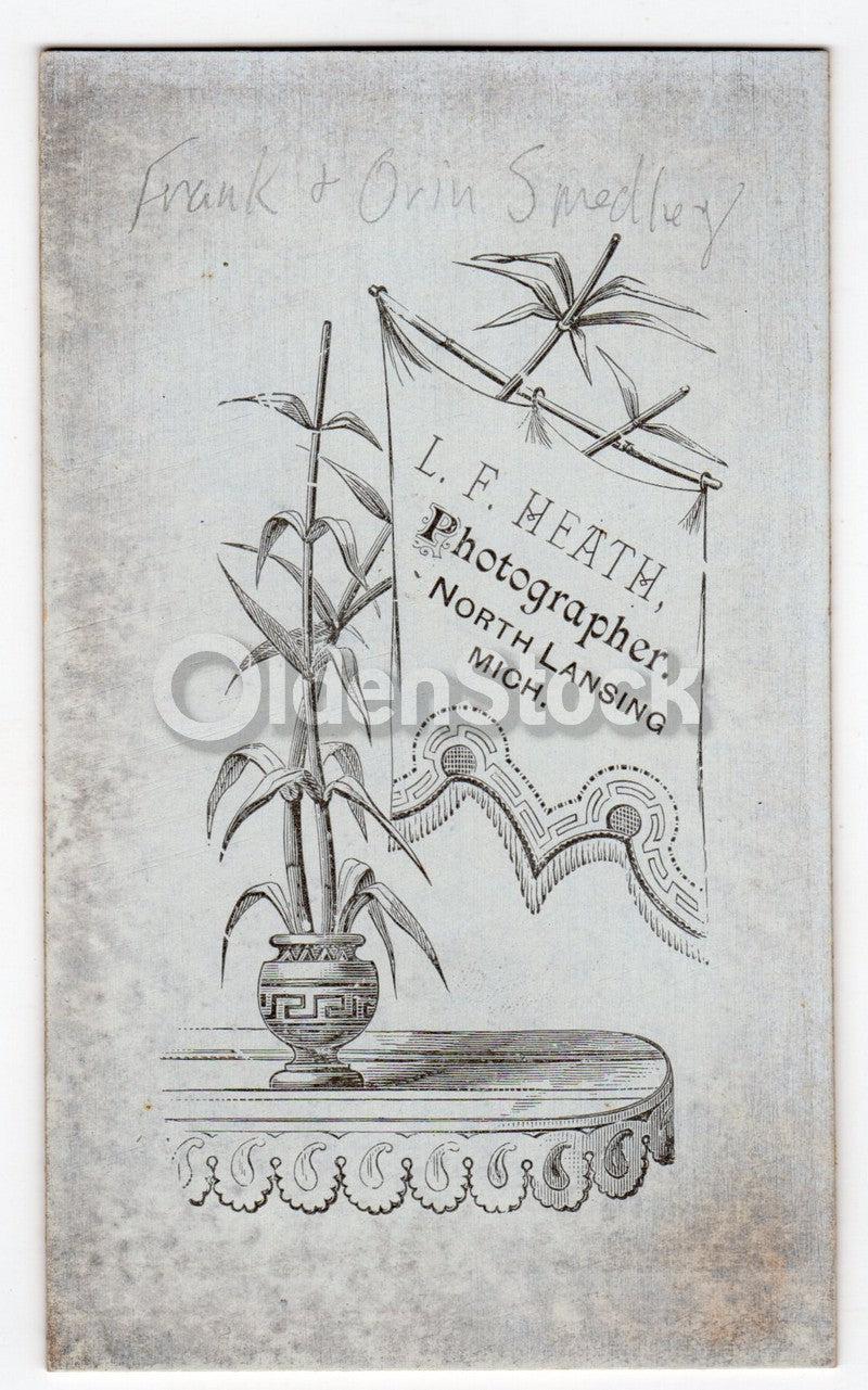 Elisha Smedley & Sons Marion New York IDed Antique CDV Photos