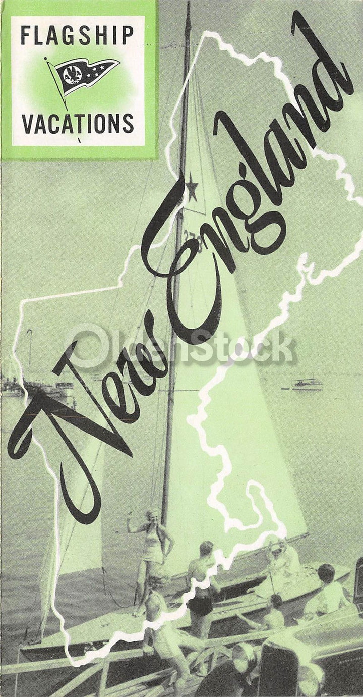 American Airlines World's Fair New England Vacations Vintage Advertising Brochure