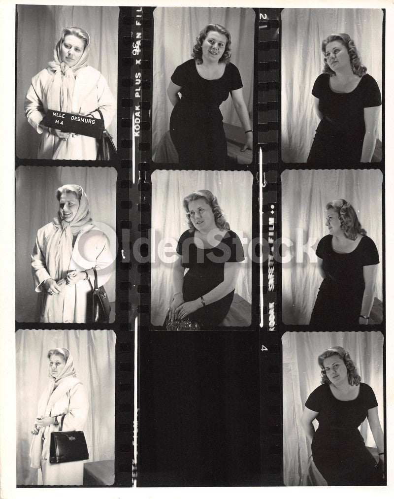 Plus Size Amateur Fashion Model Vintage 1960s Photoshoot 8x10 Photo