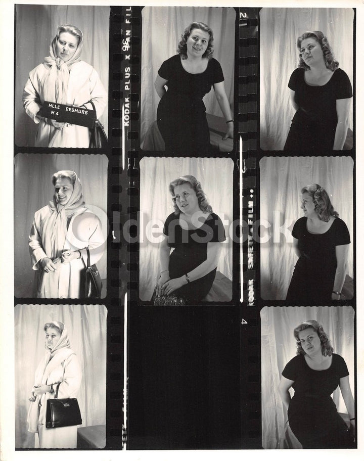 Plus Size Amateur Fashion Model Vintage 1960s Photoshoot 8x10 Photo