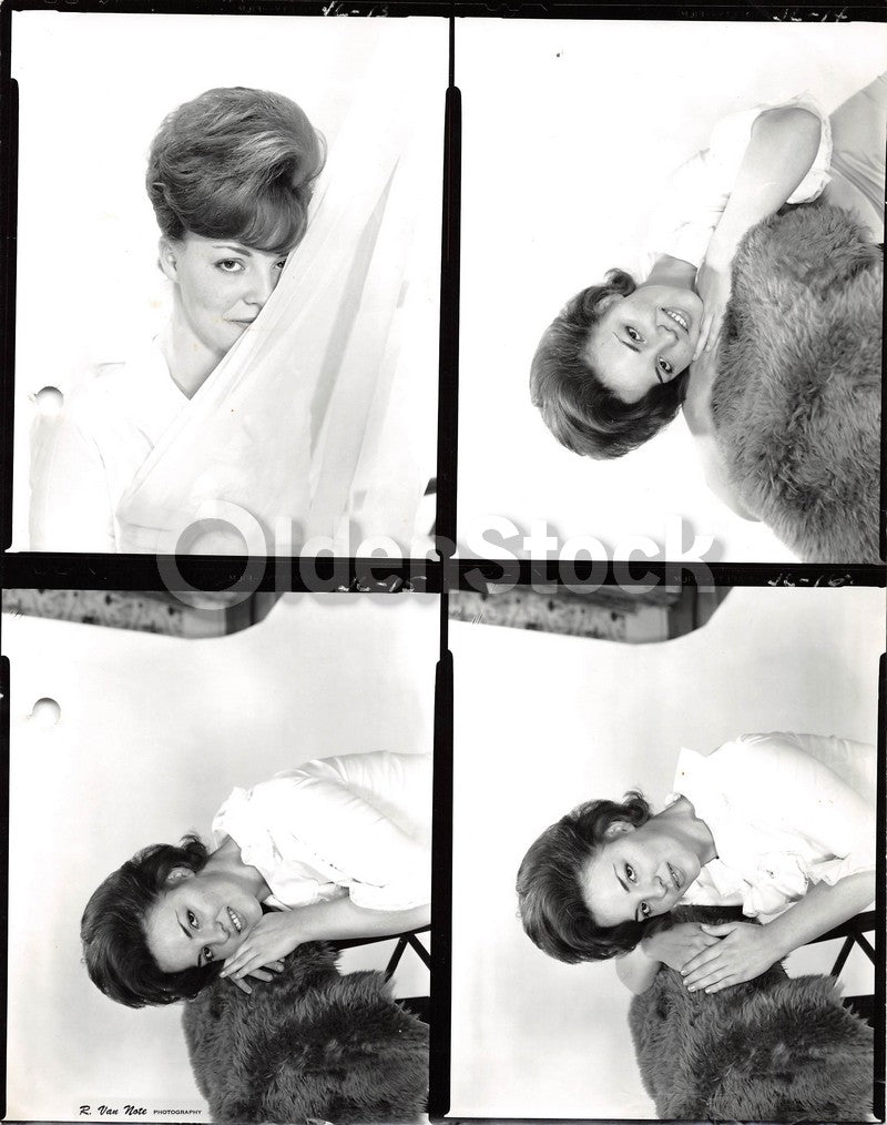 Amateur Fashion Model 1960s Coy Poses Vintage Photoshoot 8x10 Photo