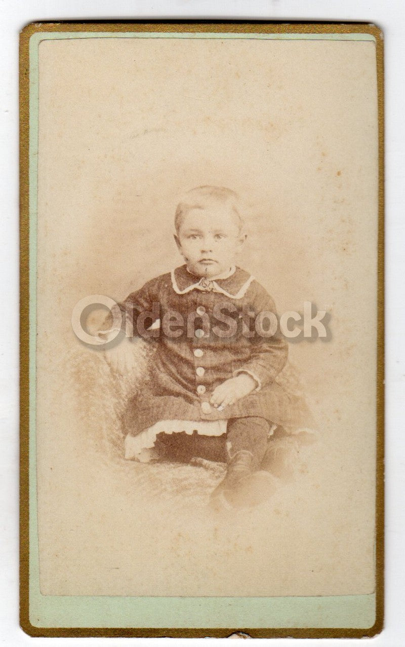 Arthur B. Knapp Cute Little Boy Toledo Iowa Antique Tintype & CDV Photos lot