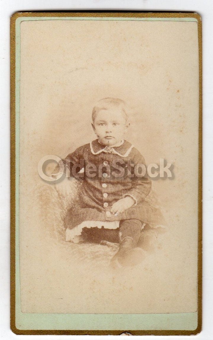 Arthur B. Knapp Cute Little Boy Toledo Iowa Antique Tintype & CDV Photos lot