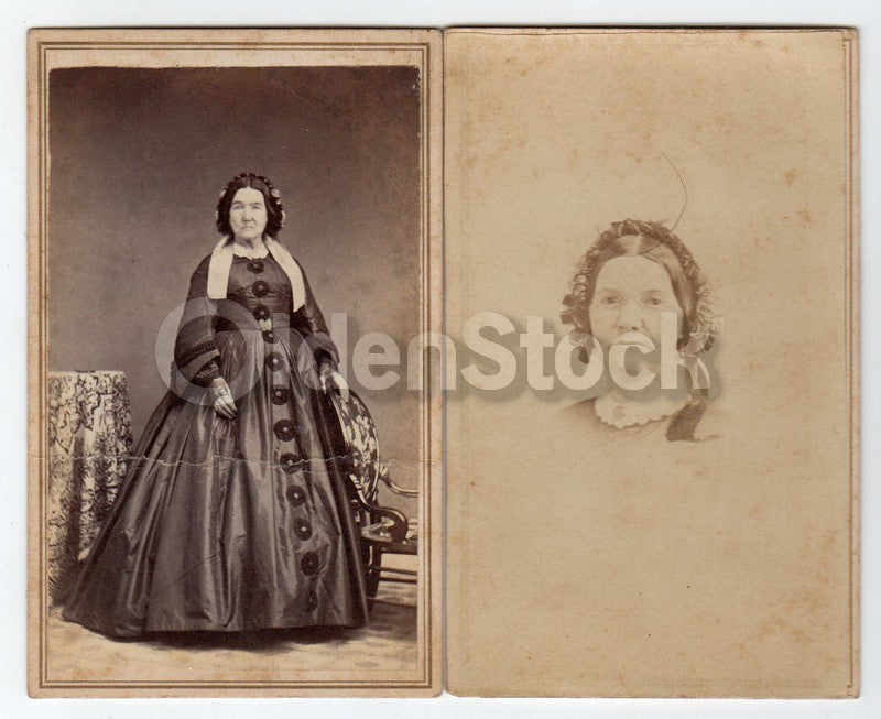 Anna Huggins Marion New York Victorian Woman Antique CDV Photographs