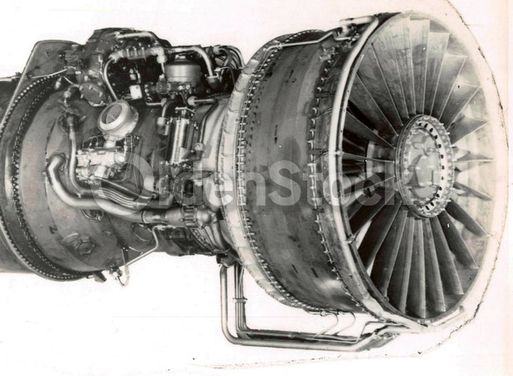 Early Aviation Airplane Jet Engine Vintage Industrial Americana Art Photo