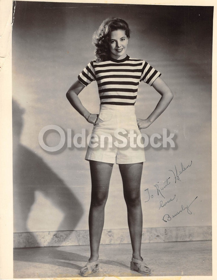 Beverly Cute Young Actress Short Shorts Vintage Autograph Signed Promo Photo