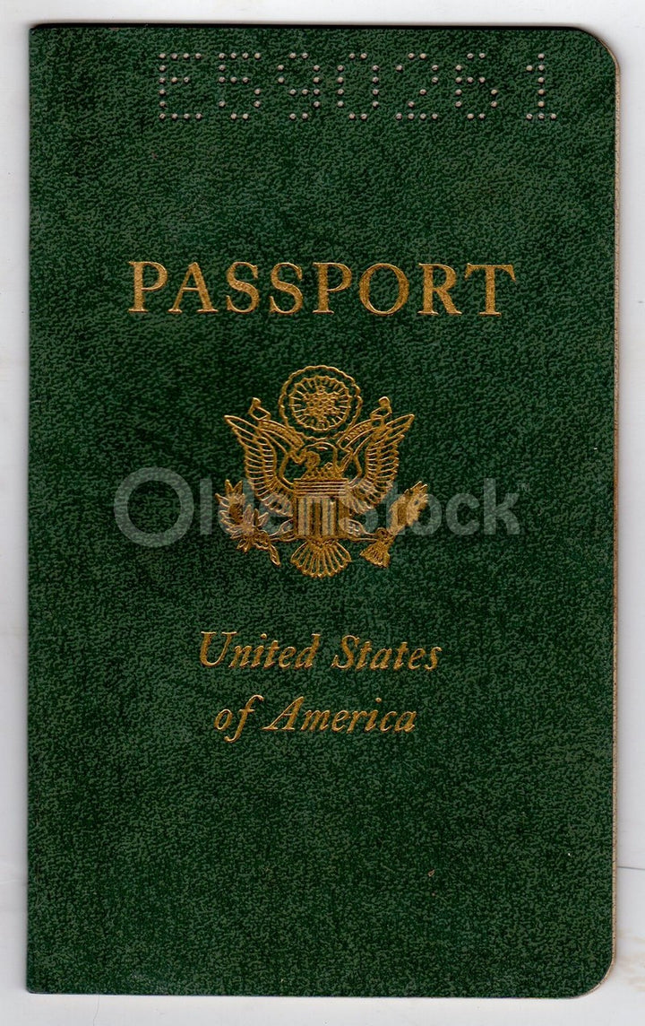 Cancelled US Passport Stamps to London Dover Drewitz Schweiz & more