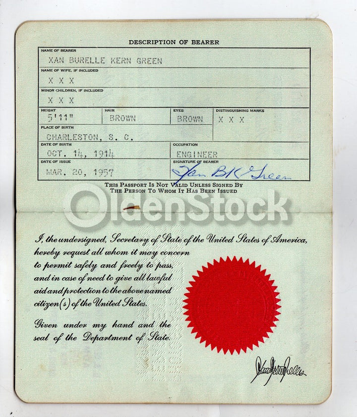Cancelled US Passport Stamps to London Bruxelles Swiss Netherlands & more