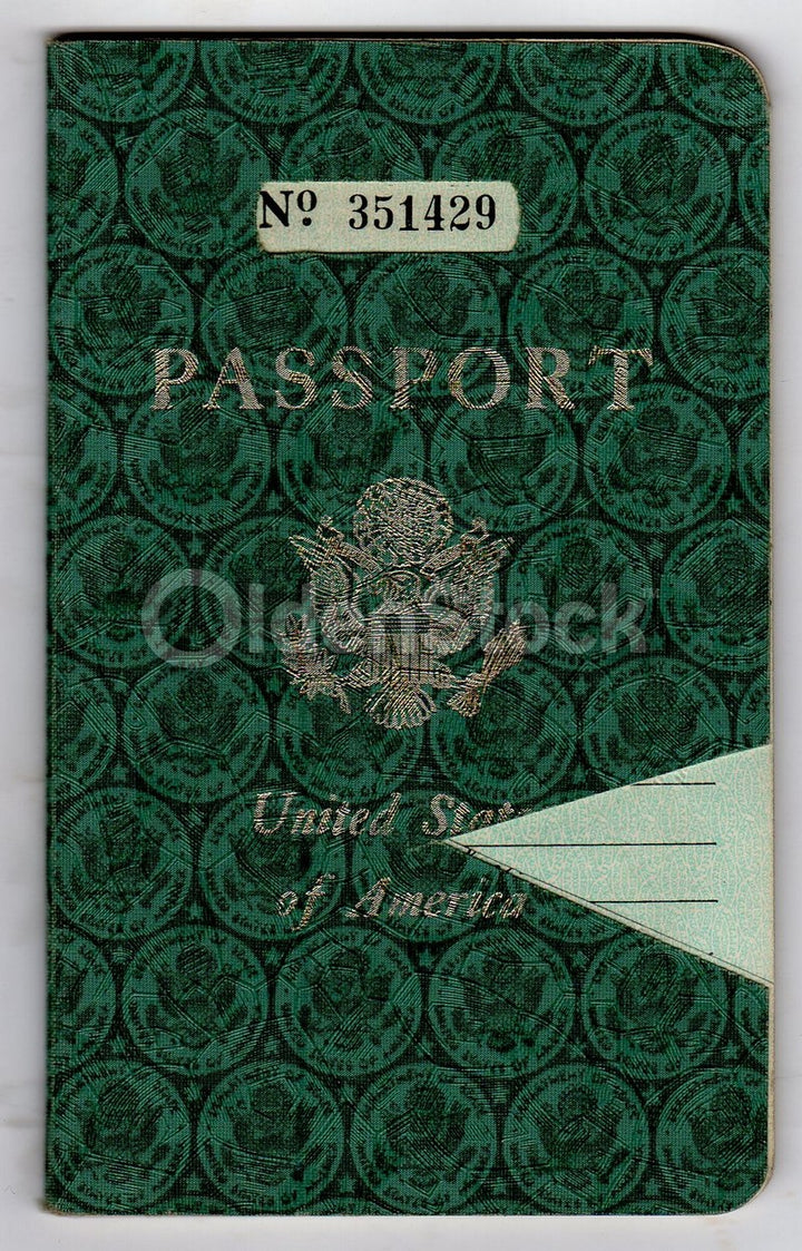 Cancelled US Passport Stamps to France Northolt Napoli Italy & more
