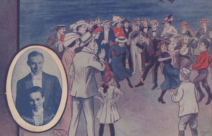 On the Mississippi River Boat Antique Graphic Art Sheet Music 1912