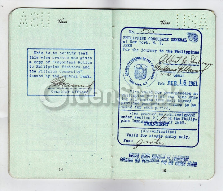 Cancelled US Passport Stamps to Hong Kong India Pakistan Japan Philippines & more
