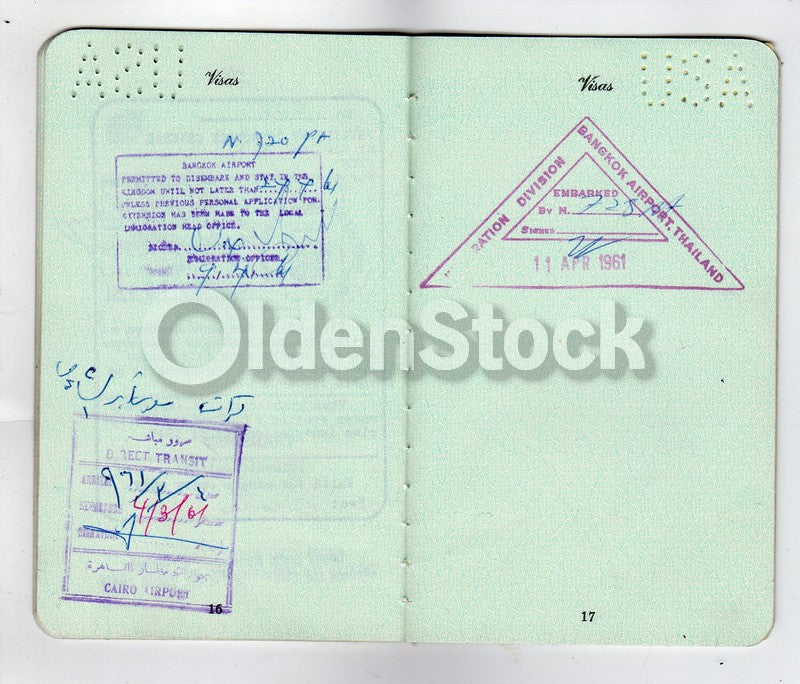 Cancelled US Passport Stamps to Hong Kong India Pakistan Japan Philippines & more