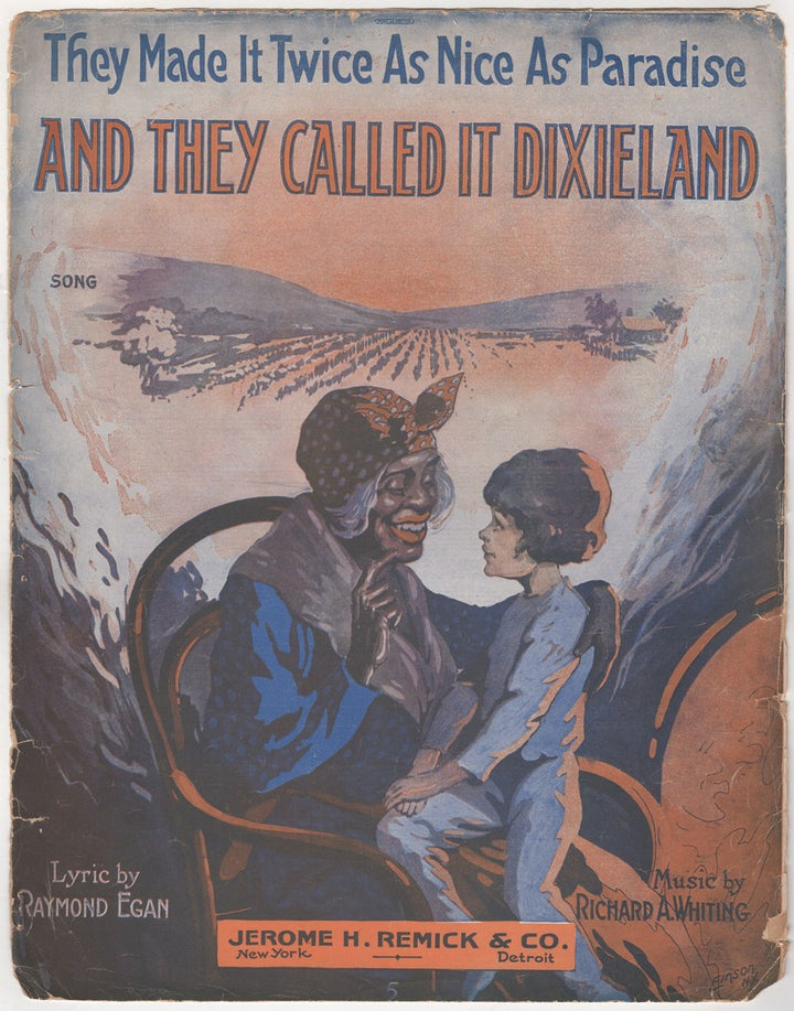 Dixieland Twice as Nice as Paradise Antique Southern Sheet Music 1916