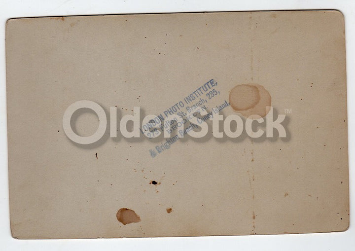 Cross Eyed Man Medical Condition London Coney Island Antique Cabinet Card Photo