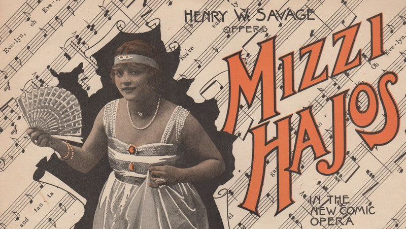 Mizzi Hajos Pom Pom Opera Song Antique Graphic Art Sheet Music 1916