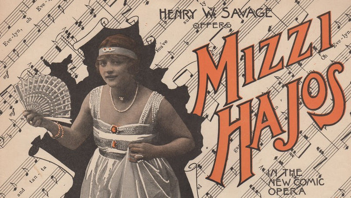 Mizzi Hajos Pom Pom Opera Song Antique Graphic Art Sheet Music 1916