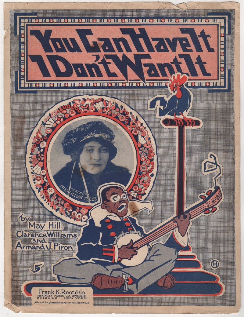 You Can Have It Antique Lillian Teece Southern Song Sheet Music 1917